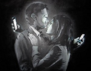 banksy-cell-phone-mobile-addiction-bristol-uk-2014